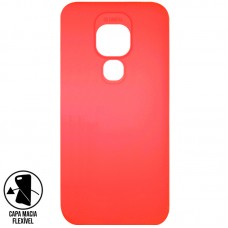 Capa para Motorola Moto G9 Play - Emborrachada Top Frosted Goiaba